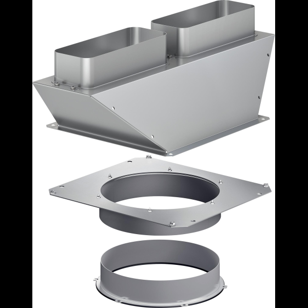Gaggenau AD704050, Adapterrohrstück, rund-flach