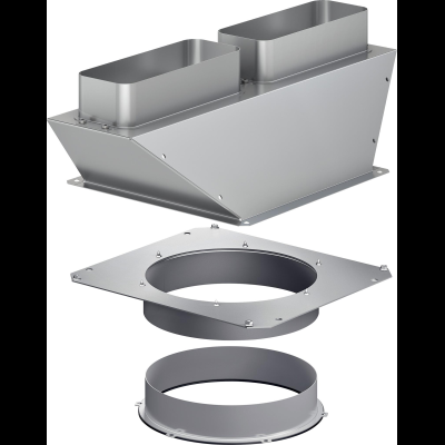 Gaggenau AD704050, Adapterrohrstück, rund-flach