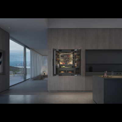 Gaggenau RVY497190, Vario K&auml;lteger&auml;te Serie Expressive, K&uuml;hl- und Gefrierkombination, 212.3 x 89.4 cm, Flachscharnier mit Softeinzug