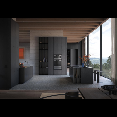 Gaggenau GS480120, Gaggenau Serie Expressive, Dampfbackofen, 76 x 45 cm, Türanschlag: rechts, Edelstahl hinter Rauchglas
