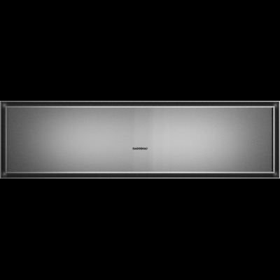 Gaggenau GW483120, Gaggenau Serie Expressive, Wärmeschublade, 76 x 21 cm, Edelstahl hinter Rauchglas
