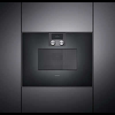 Gaggenau BM450100, Serie 400, Mikrowellen-Backofen, 60 x 45 cm, T&uuml;ranschlag: rechts, Gaggenau Anthrazit