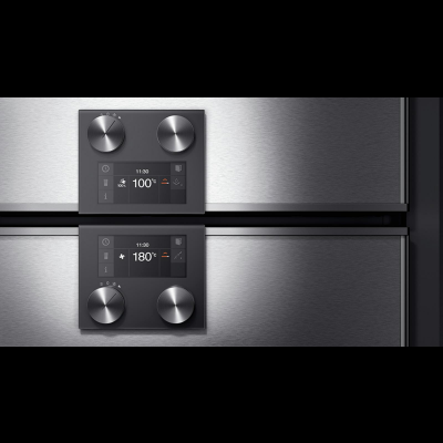 Gaggenau BM484110, Serie 400, Mikrowellen-Backofen, 76 x 45 cm, T&uuml;ranschlag: Rechts, Edelstahl-hinterlegte Vollglast&uuml;r