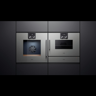 Gaggenau BMP250100, Serie 200, Mikrowellen-Backofen, 60 x 45 cm, T&uuml;ranschlag: Rechts, Gaggenau Anthrazit