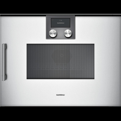 Gaggenau BMP250130, Serie 200, Mikrowellen-Backofen, 60 x 45 cm, T&uuml;ranschlag: rechts, Gaggenau Silber