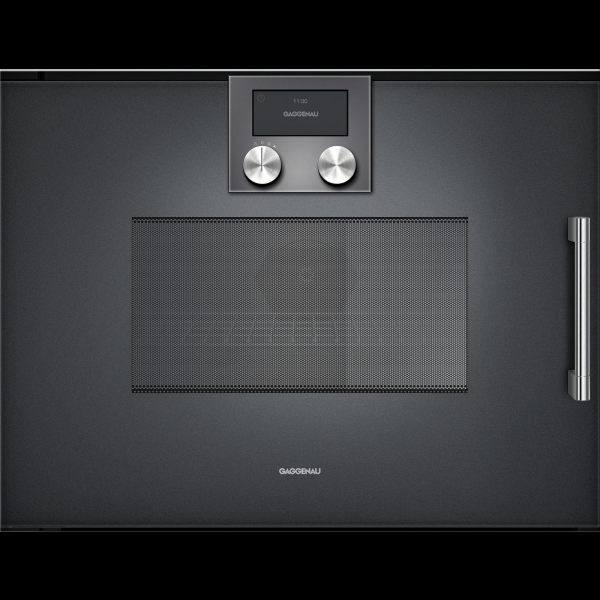 Gaggenau BMP251100, Serie 200, Mikrowellen-Backofen, 60 x 45 cm, T&uuml;ranschlag: Links, Gaggenau Anthrazit