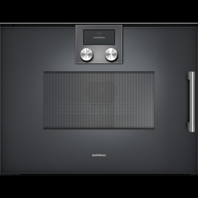 Gaggenau BMP251100, Serie 200, Mikrowellen-Backofen, 60 x 45 cm, T&uuml;ranschlag: Links, Gaggenau Anthrazit