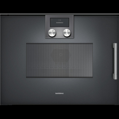 Gaggenau BMP251100, Serie 200, Mikrowellen-Backofen, 60 x 45 cm, T&uuml;ranschlag: links, Gaggenau Anthrazit
