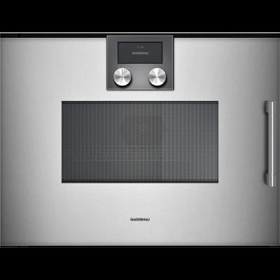 Gaggenau BMP251110, Serie 200, Mikrowellen-Backofen, 60 x 45 cm, T&uuml;ranschlag: Links, Gaggenau Metallic