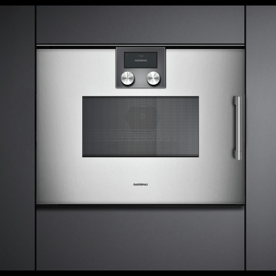 Gaggenau BMP251110, Serie 200, Mikrowellen-Backofen, 60 x 45 cm, T&uuml;ranschlag: Links, Gaggenau Metallic