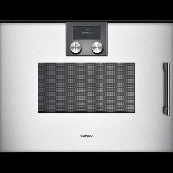 Gaggenau BMP251130, Serie 200, Mikrowellen-Backofen, 60 x 45 cm, T&uuml;ranschlag: links, Gaggenau Silber