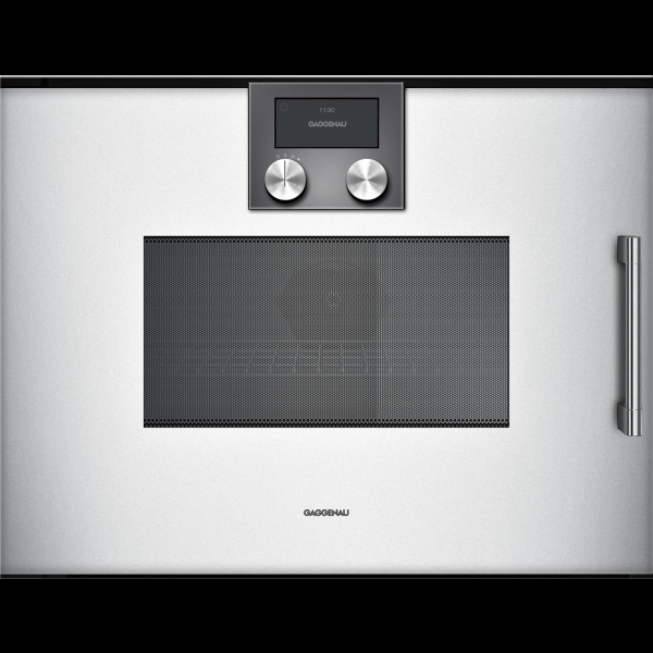 Gaggenau BMP251130, Serie 200, Mikrowellen-Backofen, 60 x 45 cm, T&uuml;ranschlag: Links, Gaggenau Silber