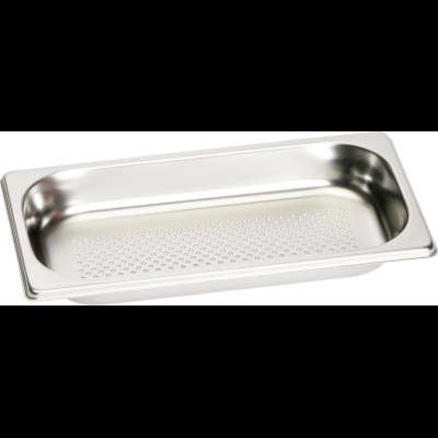 Gaggenau GN124130, GN-Behälter, gelocht, 40 x 325 x 176 mm, Edelstahl, spülmaschinengeeignet