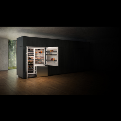 Gaggenau Serie 400, Vario Einbau-K&uuml;hl-Gefrier-Kombination mit Gefrierbereich unten, 212.5 x 90.8 cm, RB492304