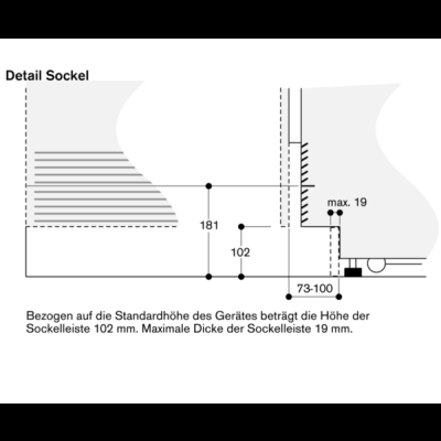 Gaggenau Serie 400, Vario Einbau-K&uuml;hl-Gefrier-Kombination mit Gefrierbereich unten, 212.5 x 90.8 cm, RB492304