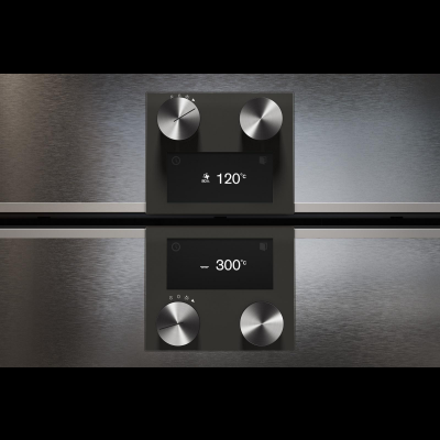 Gaggenau BO450112, Serie 400, Backofen, 60 x 60 cm, T&uuml;ranschlag: Rechts, Edelstahl-hinterlegte Vollglast&uuml;r