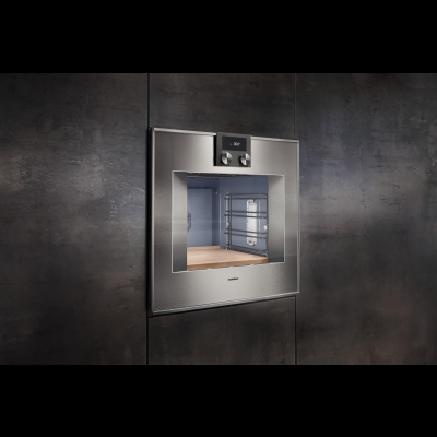 Gaggenau BO471112, Serie 400, Backofen, 60 x 60 cm, T&uuml;ranschlag: links, Edelstahl-hinterlegte Vollglast&uuml;r