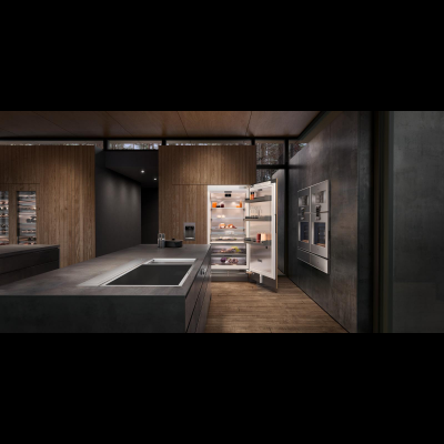 Gaggenau BO481112, Serie 400, Backofen, 76 x 67 cm, T&uuml;ranschlag: links, Edelstahl-hinterlegte Vollglast&uuml;r