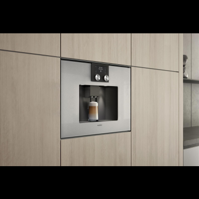 Gaggenau CMP250112, Serie 200, Espresso-Vollautomat, 60 x 45 cm, Gaggenau Metallic, entnehmbarer Wasserbeh&auml;lter