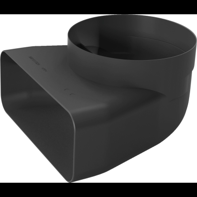 Gaggenau AD857042, Adapterrohrstück, ⌀ 150 mm, 90 °, rund-flach