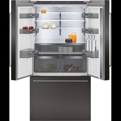 Gaggenau RY295350, Serie 200, Kühl-Gefrier-Kombination, mehrtürig, 183 x 90.5 cm, Gebürsteter schwarzer Stahl AntiFingerprint