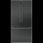 Gaggenau RY295350, Serie 200, Kühl-Gefrier-Kombination, mehrtürig, 183 x 90.5 cm, Gebürsteter schwarzer Stahl AntiFingerprint