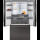 Gaggenau RY295350, Serie 200, Kühl-Gefrier-Kombination, mehrtürig, 183 x 90.5 cm, Gebürsteter schwarzer Stahl AntiFingerprint
